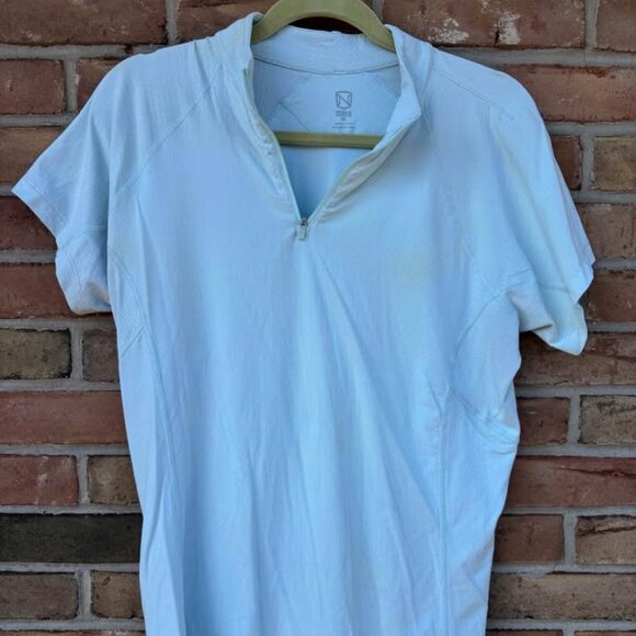Noble Equestrian Women's Ashley SS Performance Riding Shirt - Ice Blue - XXL - Picture 1 of 1